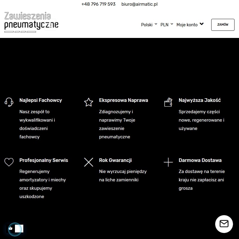Poznań - zawieszenie pneumatyczne sklep internetowy