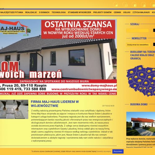 Projekty domów jednorodzinnych lubuskie w Ośno Lubuskie