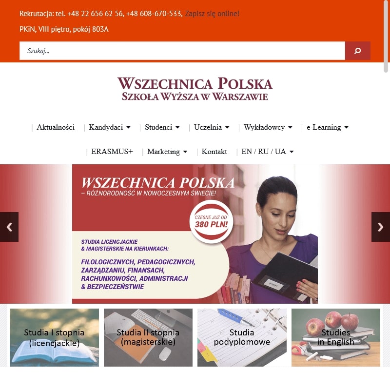 Warszawa - uczelnie zaoczne