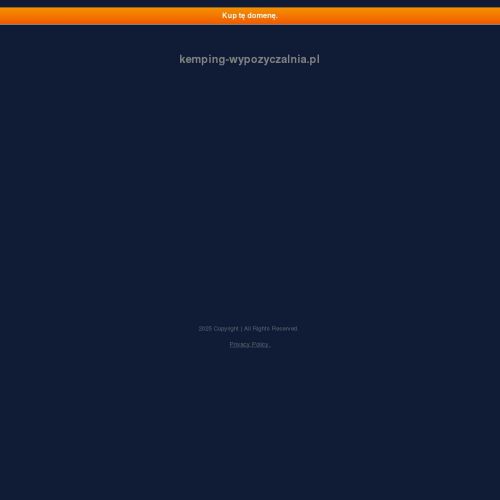 Wynajmę przyczepę kempingową