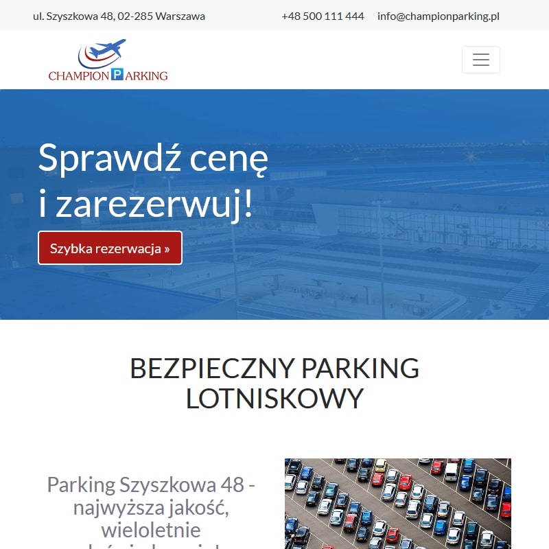 Parking przy okęciu - Warszawa