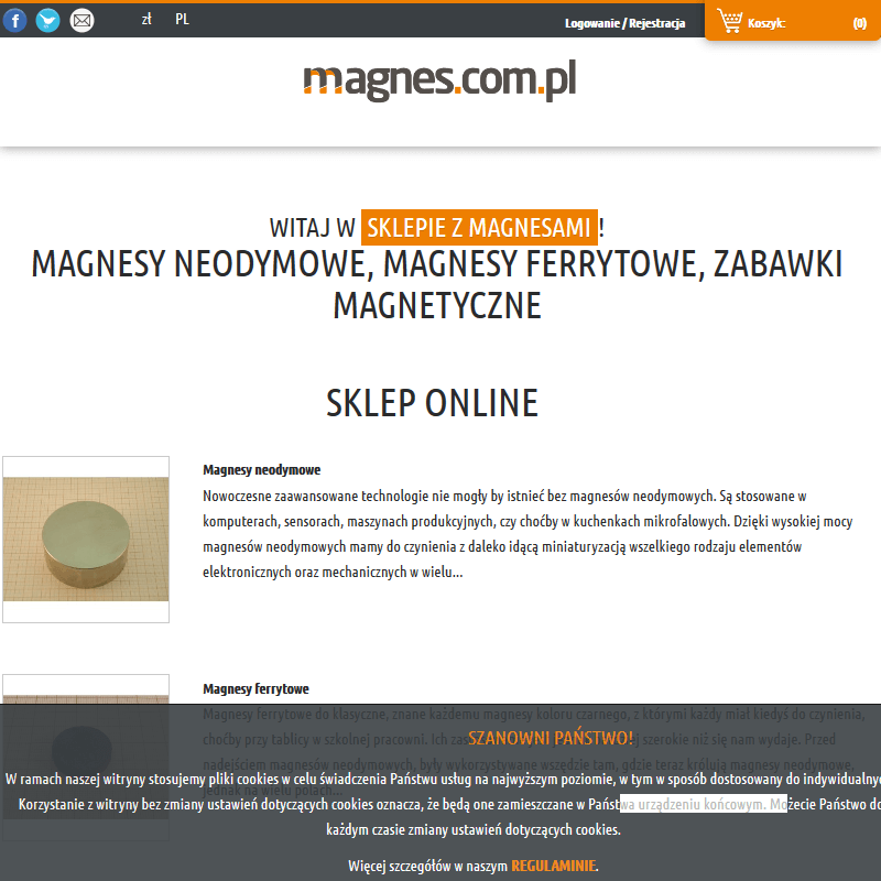 Szczecin - magnes okrągły